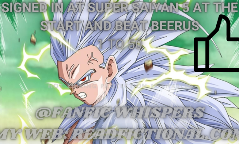 Signed in at Super Saiyan 5 at the start and beat Beerus