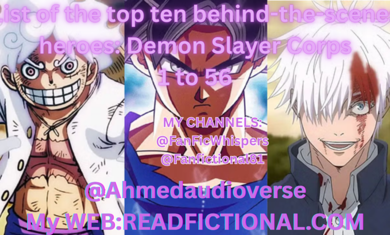 List of the top ten behind-the-scenes heroes: Demon Slayer Corps