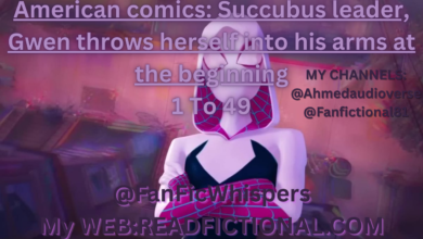 American comics: Succubus leader, Gwen throws herself into his arms at the beginning