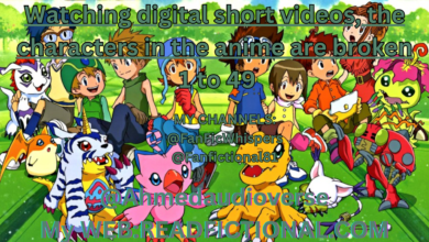 Watching digital short videos, the characters in the anime are broken